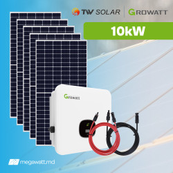 10 kWp TW Solar 550W + Growatt Sistem Fotovoltaic Trifazat On-Grid